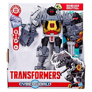 Transfomers Cyberworld Chomp & Battle Grimlock Speelfiguur