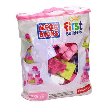 Mega Bloks Pink, 60 pcs.
