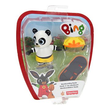 Bing Bing Speelfiguur - Pando en zijn skateboard