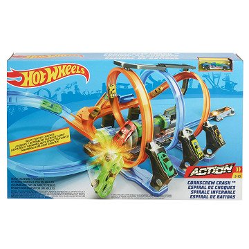 Hot Wheels Corkscrew Crash Race Track