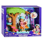 Enchantimals coffret Aventure en Traîneau, mini-poupée Felicity Renard, figurine animale Flick