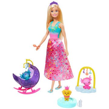 Barbie Dreamtopia Babykamer voor Draakjes Speelset