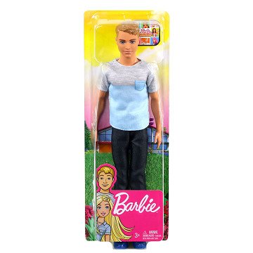 Barbie Dreamhouse Adventures Ken in Gray-Blue T-shirt
