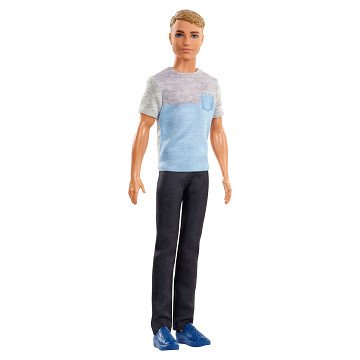 Barbie Dreamhouse Adventures Ken in Gray Blue T-shirt