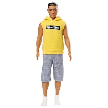 Barbie Ken Fashionistas Puppe – Gelber Kapuzenpullover