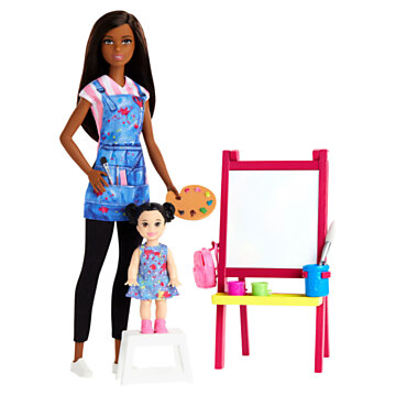 Barbie Tekenlerares Poppen en Speelset