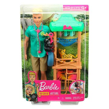 Barbie Ken Vet Wild Animal Playset