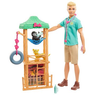 Barbie Ken Vet Wild Animal Playset