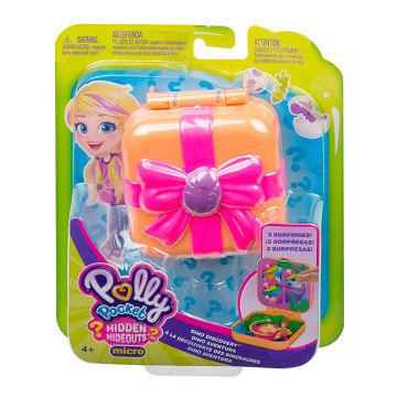 Polly Pocket Hidden Hideouts - Lilac Dinosaur