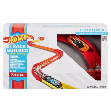 Hot Wheels Track Builder - Premium Bochtenset