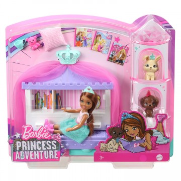 Barbie Princess Adventure - Chelsea Friend Bedtijd speelset
