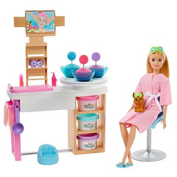 Barbie Face Mask Spa Day Playset - Blonde