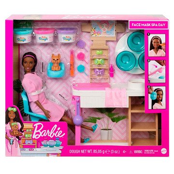 Barbie Face Mask Spa Day Playset - Brown