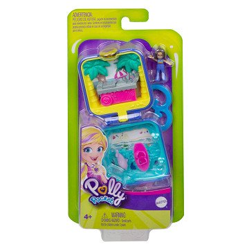 Polly Pocket Compact Play Case Tropical Beach