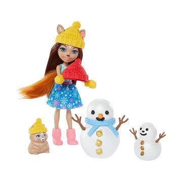 Enchantimals Puppe – Eichhörnchen-Schneemann