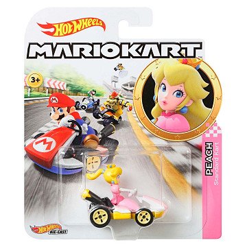 Hot Wheels Mario Kart Voertuig - Peach