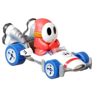 Hot Wheels Mario Kart Fahrzeug – Shy Guy