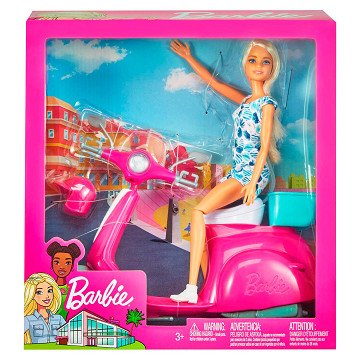 Barbie -Puppe mit Roller
