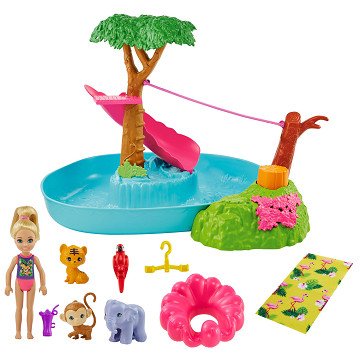 Barbie and Chelsea The Lost Birthday Jungle Rivier Speelset