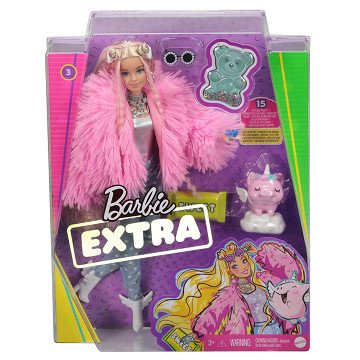 Barbie Extra Doll - Fluffy Pink Jacket