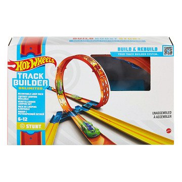 Hot Wheels Track Builder - Customizable Loop Set