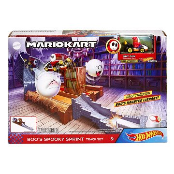 Hot Wheels Mario Kart Boos gruselige Sprint-Rennstrecke
