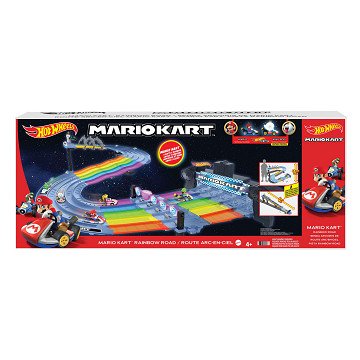 Hot Wheels Mario Kart Rainbow Race Set Playset