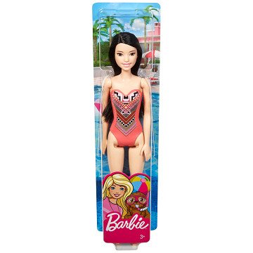 Barbie Doll Beach Doll - Black Hair with Swimsuit