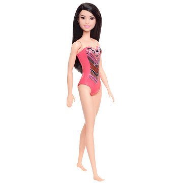 Barbie Doll Beach Doll - Black Hair with Swimsuit