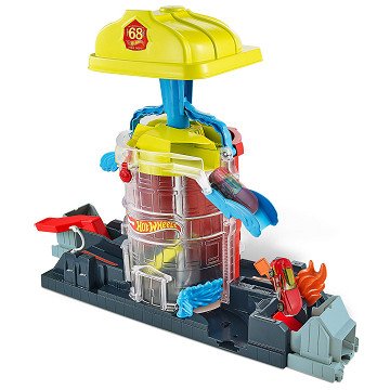 Hot Wheels  Super Brandweerkazerne Rescue Speelset