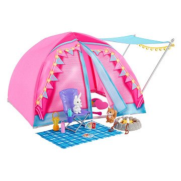 Barbie Let's Go Camping Tent Speelset