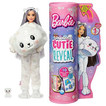 Barbie Cutie Reveal Doll Winter Sparkle Series - Polar Bear