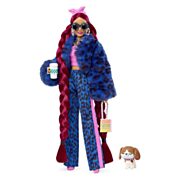 Barbie Extra Doll 17 - Blue Leopard Track Suit