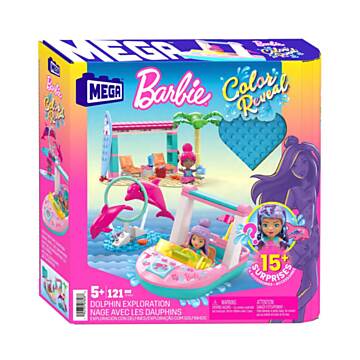 Mega Construx Barbie Bouwset - Color Reveal Dolfijnavontuur