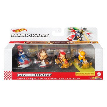 Hot Wheels Mario Kart Die-cast, 4 pcs.