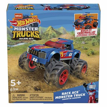 Mega Construx Hot Wheels Race Ace Monster Trucks