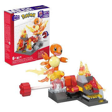 Mega Construx Pokémon Bouwset - Charmanders Fire-type Spin