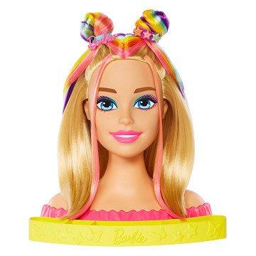 Barbie Neon Rainbow Hood Head Deluxe