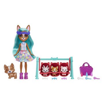 Enchantimals Baby Best Friends Pop - Crizia Corgi en Show