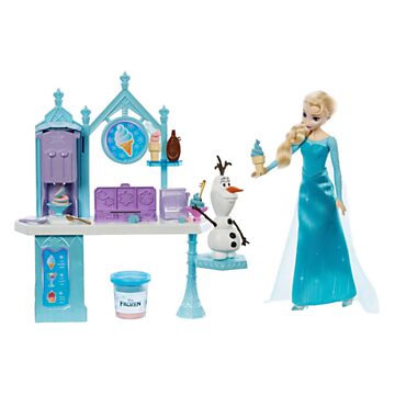 Disney Frozen Doll - Elsa Olaf and the Treat Cart Clay Playset