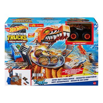Hot Wheels Monster Trucks Arena Smash Spin-out Challenge Playset