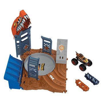 Hot Wheels Monster Trucks Arena Smash Spin-out Challenge-Spielset