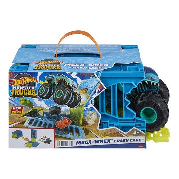 Hot Wheels Monsters Trucks Mega-Wrex Crash Cage 1:24 Playset