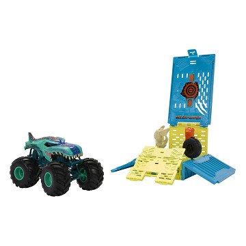 Hot Wheels Monster Trucks Mega-Wrex Crash Cage 1:24 Spielset