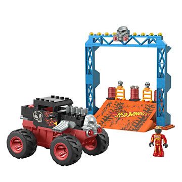 Hot Wheels Mega Smash n Crash Bone Shaker Squat Track Construction Set, 151dlg.