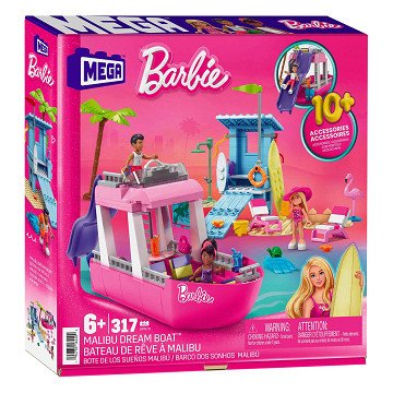 Barbie Mega Dreamboat Bauset, 317-teilig.