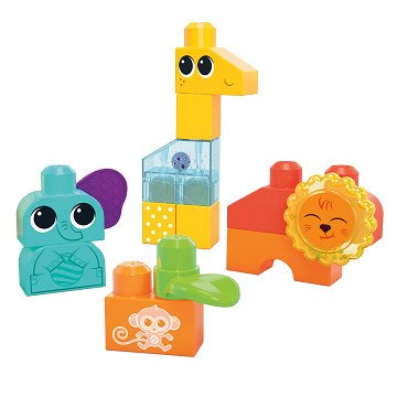 Mega Bloks Rock n Rattle Safari Construction Set. 15 pcs.