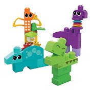 Mega Bloks Squeak N Chomps Dino's Bouwset, 24dlg.