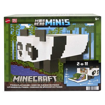 Minecraft MOB Hoofd Mini Panda Speelhuis Speelset