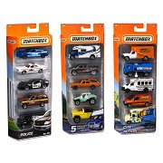 Matchbox Basics Autos, 5 Stk.